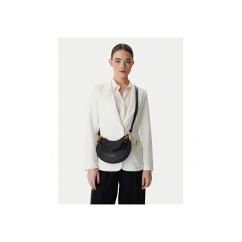 Geanta dama -  piele naturala - negru - One Size INTL - set cu sac de protectie