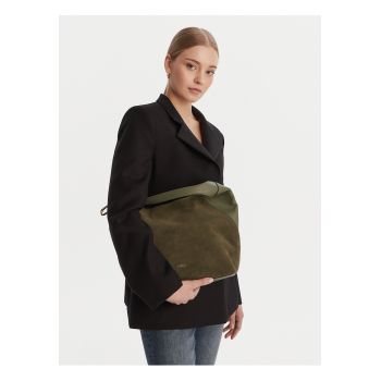 Geanta dama -  piele naturala - verde - One Size INTL