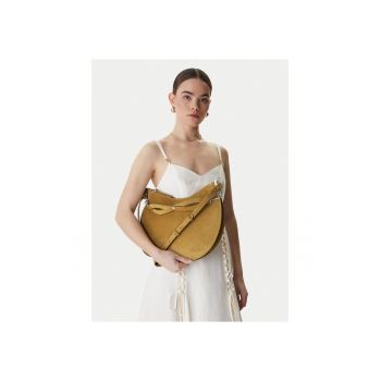 Geanta dama -  piele naturala - verde - One Size INTL