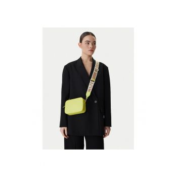 Geanta dama -  piele naturala - verde - One Size INTL - set cu sac impotriva prafului