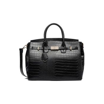 Geanta dama -  tip kuferek - neagra - One Size INTL