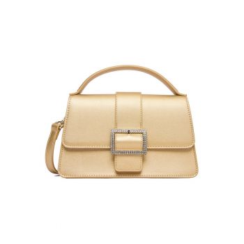 Geanta dama -  tkanina - auriu - One Size INTL - set cu sac impotriva prafului