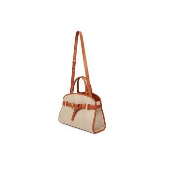 Geanta dama -  tkanina - bej - One Size INTL