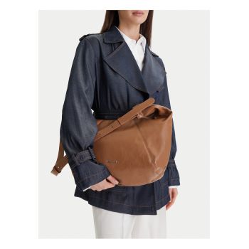 Geanta hobo -  material sintetic - maro - One Size INTL