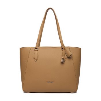 Geanta shopper  neagra - One Size - din material sintetic - pentru docuwqegewqmente A4 - Maro