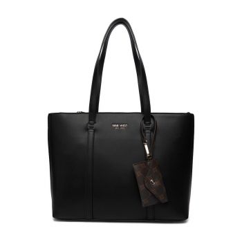 Geanta shopper -  neagra - One Size INTL - cu saszeta detasabila