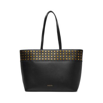 Geanta shopper -  neagra - One Size INTL - cu toarta si saszeta detasabila