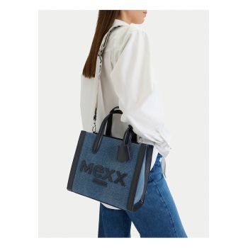 Geanta tote  material textil - albastra - One Size INTL