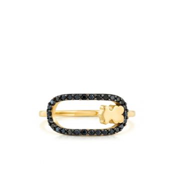 Inel dama -  plastic - negru - One Size INTL