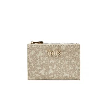 Portofel dama -  piele ecologica - bej - One Size INTL