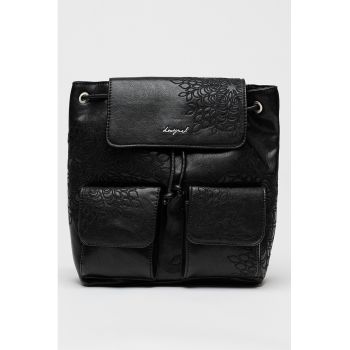 Rucsac cu detalii in relief - Negru