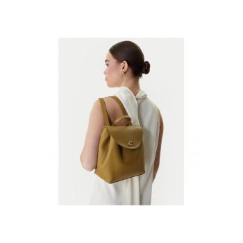 Rucsac dama -  piele naturala - verde - One Size INTL
