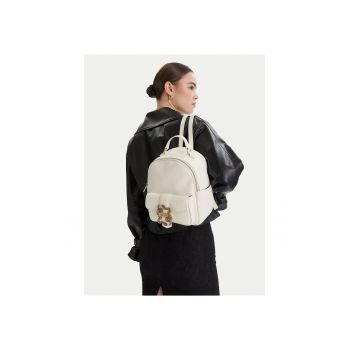 Rucsac fashion dama -  piele ecologica - alb - One Size INTL