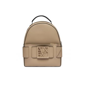 Rucsac fashion dama -  piele ecologica - bej - One Size INTL