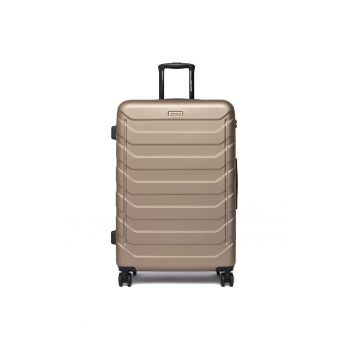 Troler  mare - auriu - 4 roti - ABS