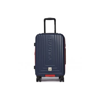 Troler  plastic - albastru - One Size INTL - 4 roti - sistem de inchidere TSA