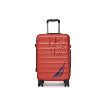 Troler  plastic - rosu - One Size INTL - 4 roti - extensibil