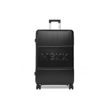 Valiza mare unisex -  plastic - negru