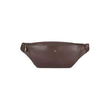 Curea barbateasca -  sintetic - maro - One Size INTL