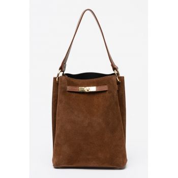 Geanta bucket de piele intoarsa - Maro Siena