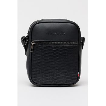 Geanta crossbody cu bareta ajustabila Mini Reporter - Negru