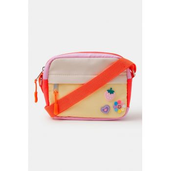 Geanta crossbody cu detalii fructe - Portocaliu/Galben deschis
