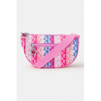 Geanta crossbody cu imprimeu stea - Roz/Albastru