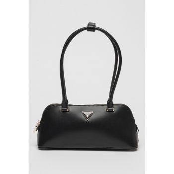 Geanta crossbody cu logo Daryna - Negru