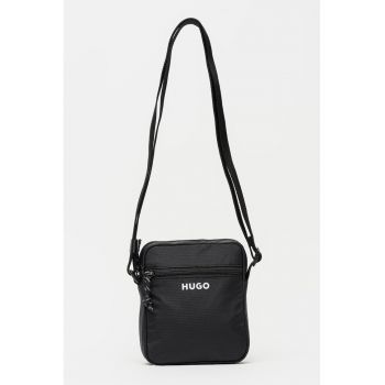 Geanta crossbody cu logo - Negru