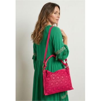 Geanta crossbody cu model floral
