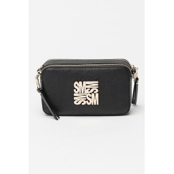 Geanta crossbody de piele ecologica Brisa - Negru
