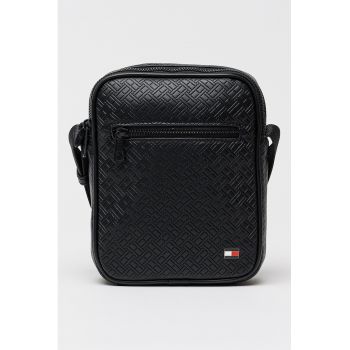 Geanta crossbody de piele ecologica - Negru