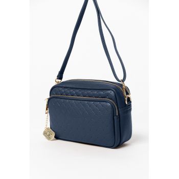 Geanta crossbody de piele Tabita - Albastru oceanic