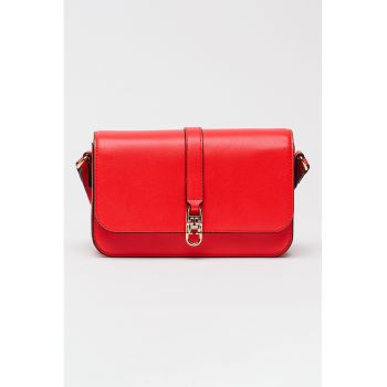 Geanta crossbody din piele ecologica Libre - Rosu vermillion