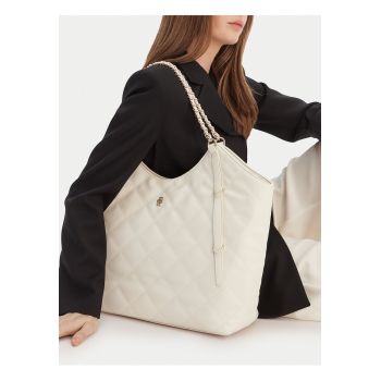 Geanta dama -  bej - One Size INTL - shopper - capacitate mare