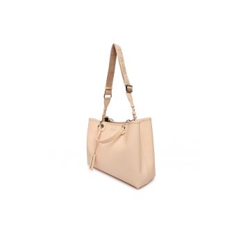 Geanta dama -  piele ecologica - bej - One Size INTL