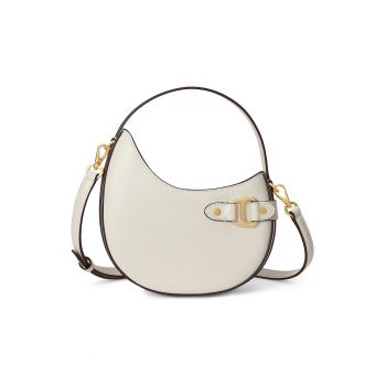 Geanta dama -  piele naturala - alb - One Size