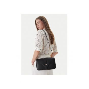 Geanta dama -  piele naturala - negru - One Size INTL