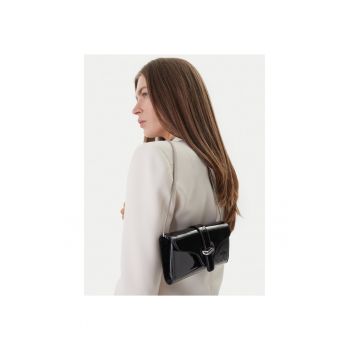 Geanta dama -  piele naturala - negru - One Size INTL