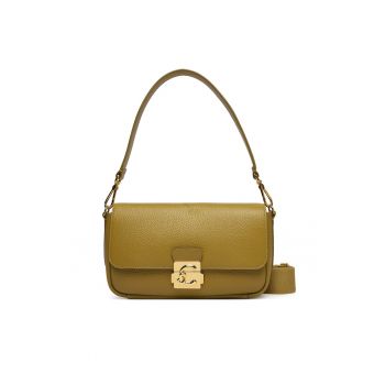 Geanta dama -  piele naturala - One Size - Verde