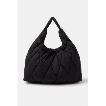 Geanta hobo matlasata - Negru