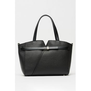 Geanta shopper de piele Revers - Negru
