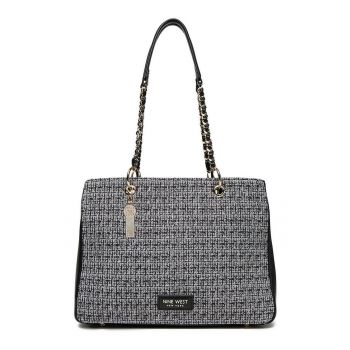 Geanta shopper  material sintetic - neagra - One Size INTL - include sac de protectie.