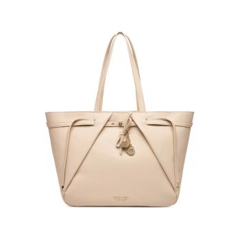 Geanta shopper -  One Size - material sintetic - cudwqfwqd - Bej