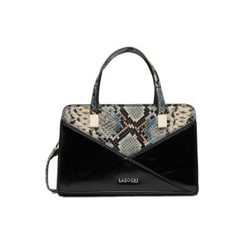 Geanta tote  material sintetic - One Sizefwqdfd - Negru