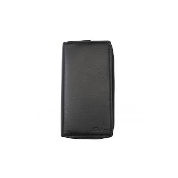 Portofel dama -  Gina - piele naturala neagra - protectie RFID - Negru