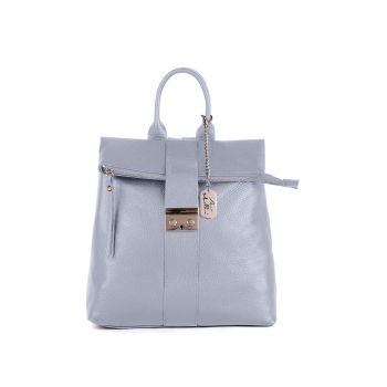 Rucsac de piele Azalea - Albastru stins