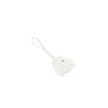 Breloc  alb - piele ecologica - One Size INTL