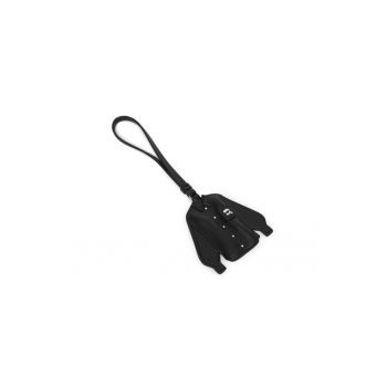 Breloc femei -  piele ecologica - negru - One Size INTL