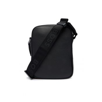 Geanta barbati  model Black 001 - piele naturala - culoare neagra